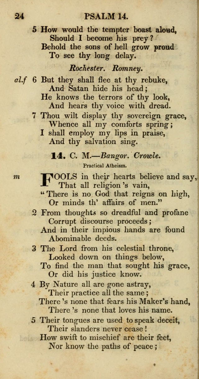 Psalms and Hymns, Adapted to Public Worship: and approved by the General Assembly of the Presbyterian Church in the United States of America: the latter being arranged according to subjects... page 24