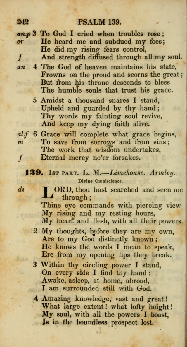 Psalms and Hymns, Adapted to Public Worship: and approved by the General Assembly of the Presbyterian Church in the United States of America: the latter being arranged according to subjects... page 242