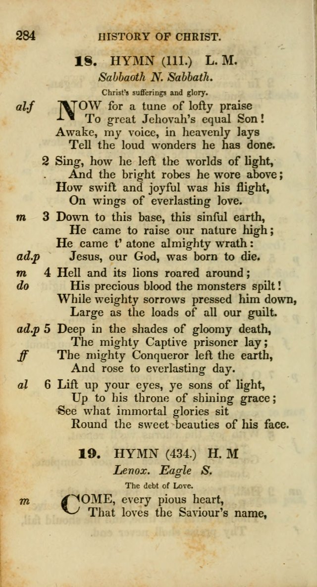 Psalms and Hymns, Adapted to Public Worship: and approved by the General Assembly of the Presbyterian Church in the United States of America: the latter being arranged according to subjects... page 284