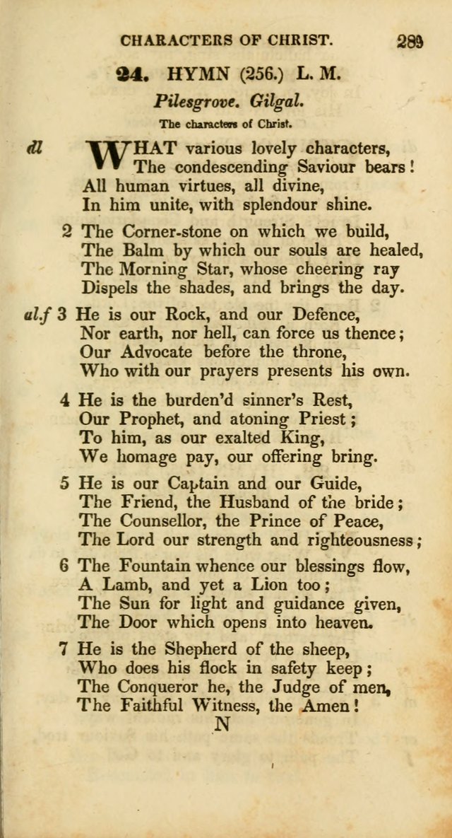 Psalms and Hymns, Adapted to Public Worship: and approved by the General Assembly of the Presbyterian Church in the United States of America: the latter being arranged according to subjects... page 289