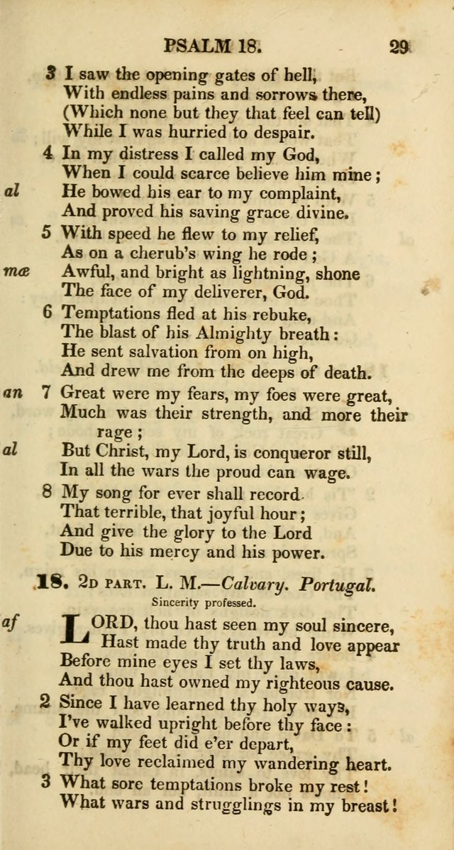 Psalms and Hymns, Adapted to Public Worship: and approved by the General Assembly of the Presbyterian Church in the United States of America: the latter being arranged according to subjects... page 29