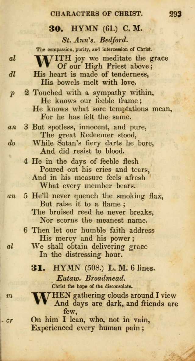 Psalms and Hymns, Adapted to Public Worship: and approved by the General Assembly of the Presbyterian Church in the United States of America: the latter being arranged according to subjects... page 293