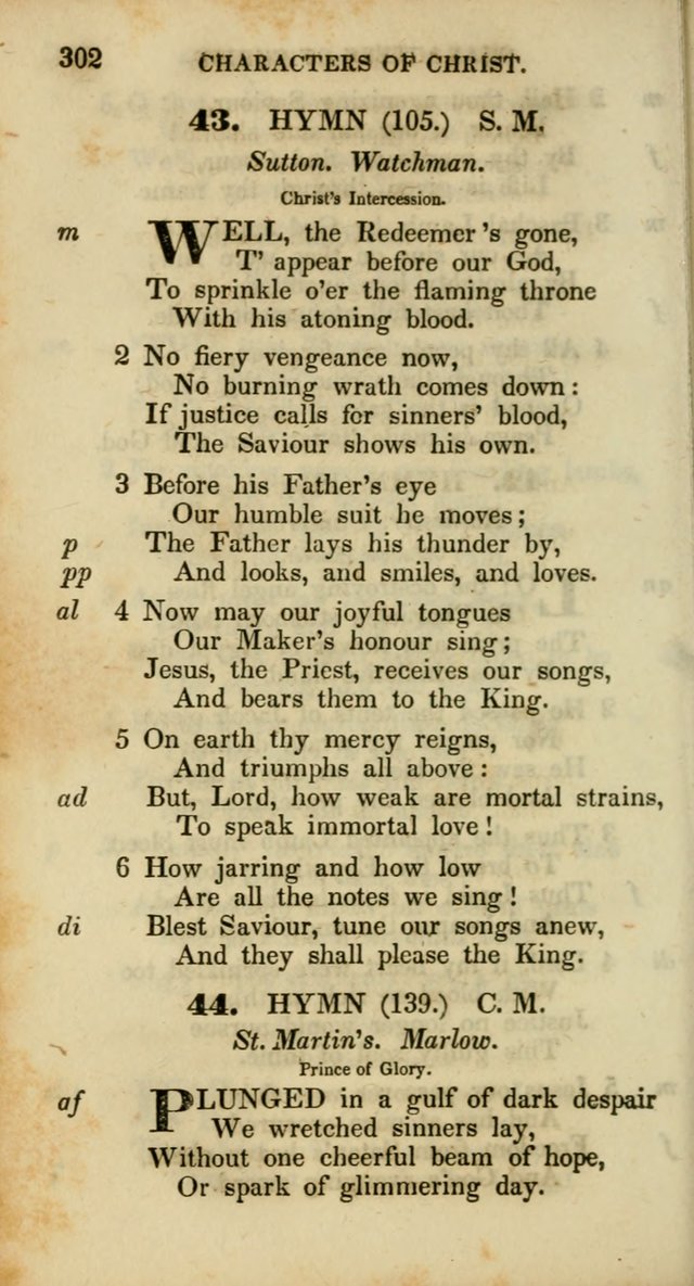 Psalms and Hymns, Adapted to Public Worship: and approved by the General Assembly of the Presbyterian Church in the United States of America: the latter being arranged according to subjects... page 302