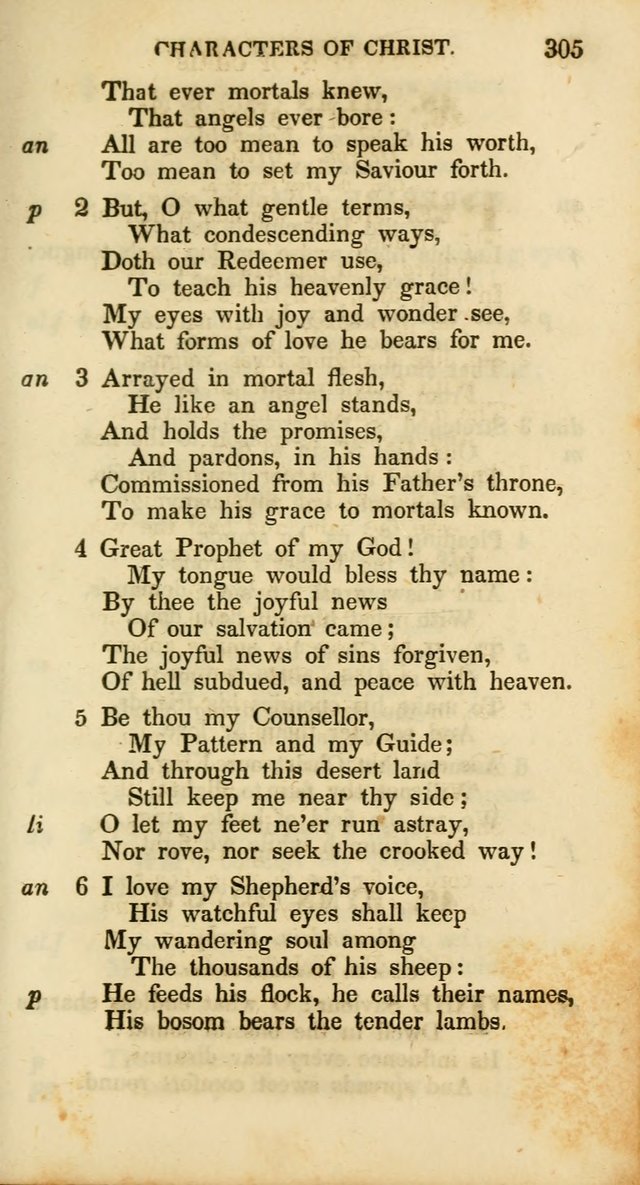 Psalms and Hymns, Adapted to Public Worship: and approved by the General Assembly of the Presbyterian Church in the United States of America: the latter being arranged according to subjects... page 305