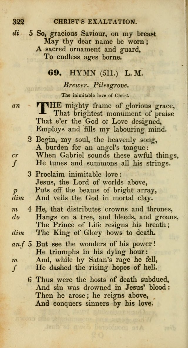 Psalms and Hymns, Adapted to Public Worship: and approved by the General Assembly of the Presbyterian Church in the United States of America: the latter being arranged according to subjects... page 322