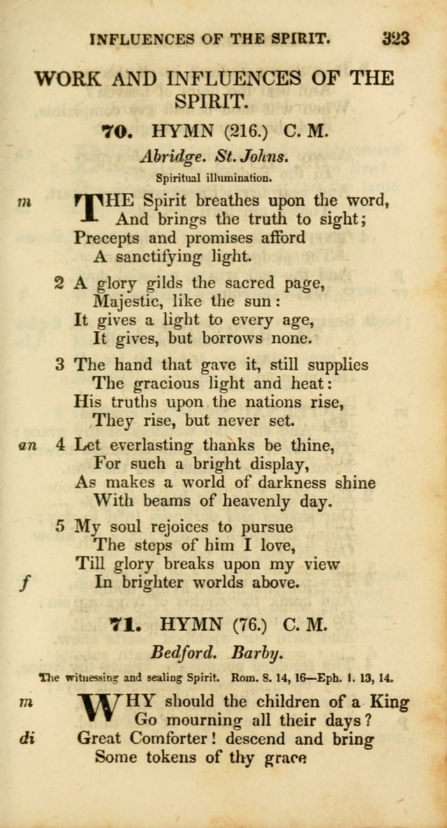 Psalms and Hymns, Adapted to Public Worship: and approved by the General Assembly of the Presbyterian Church in the United States of America: the latter being arranged according to subjects... page 323