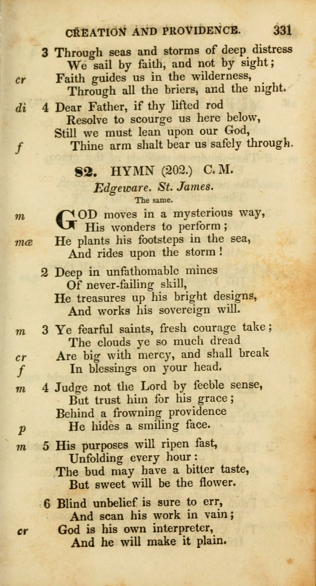 Psalms and Hymns, Adapted to Public Worship: and approved by the General Assembly of the Presbyterian Church in the United States of America: the latter being arranged according to subjects... page 331