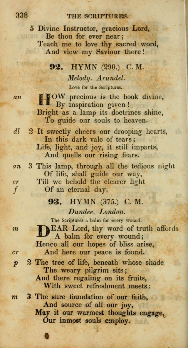 Psalms and Hymns, Adapted to Public Worship: and approved by the General Assembly of the Presbyterian Church in the United States of America: the latter being arranged according to subjects... page 338