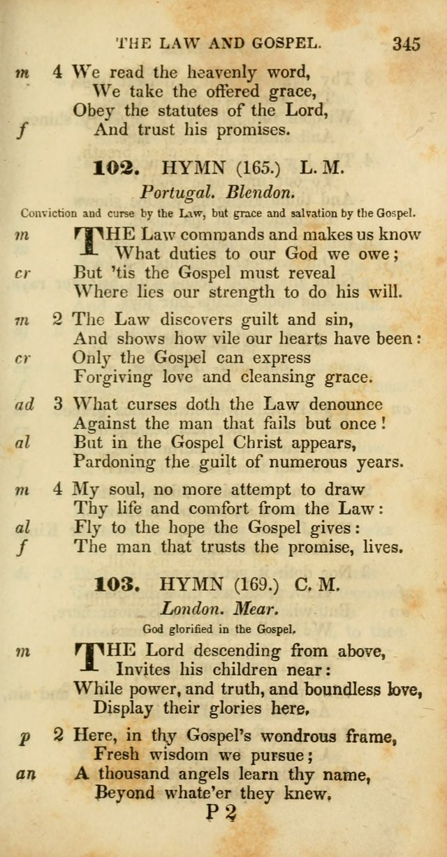 Psalms and Hymns, Adapted to Public Worship: and approved by the General Assembly of the Presbyterian Church in the United States of America: the latter being arranged according to subjects... page 345