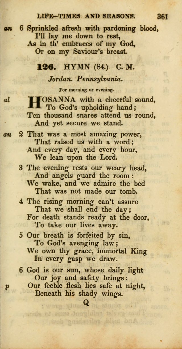 Psalms and Hymns, Adapted to Public Worship: and approved by the General Assembly of the Presbyterian Church in the United States of America: the latter being arranged according to subjects... page 361