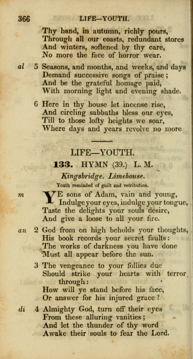 Psalms and Hymns, Adapted to Public Worship: and approved by the General Assembly of the Presbyterian Church in the United States of America: the latter being arranged according to subjects... page 366