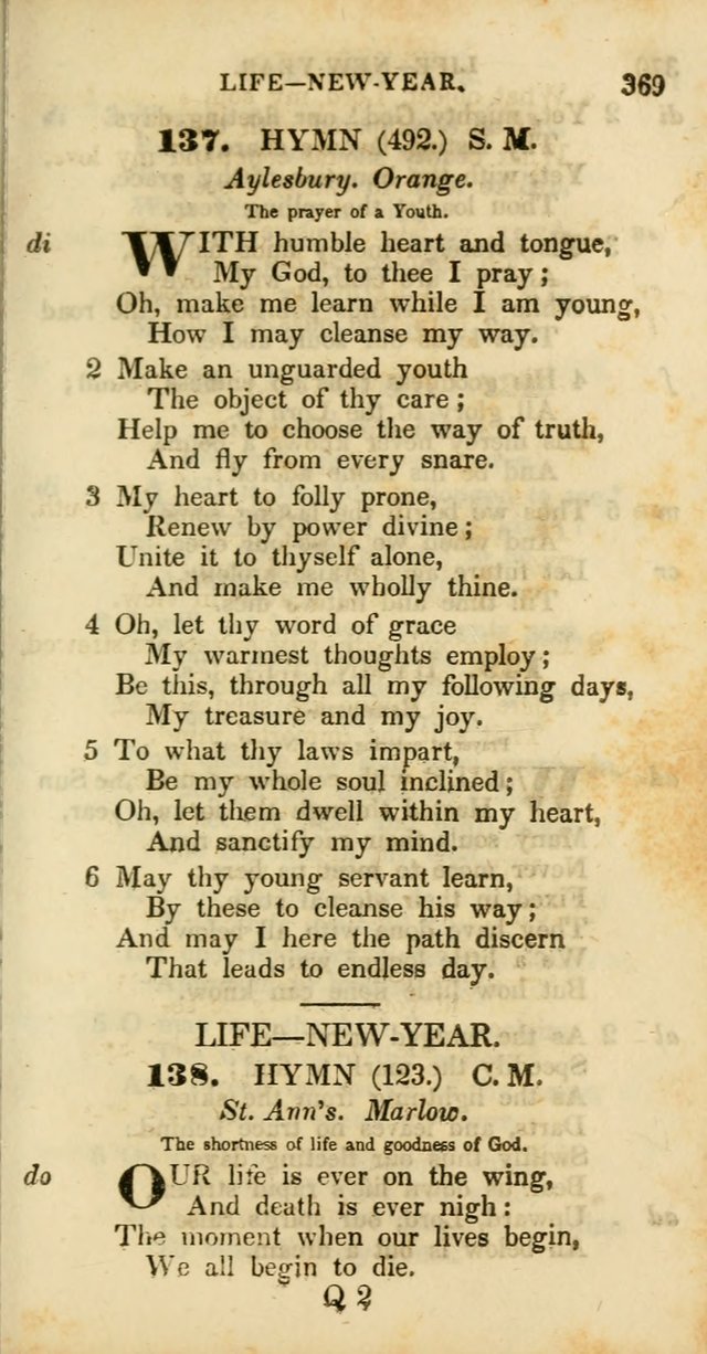 Psalms and Hymns, Adapted to Public Worship: and approved by the General Assembly of the Presbyterian Church in the United States of America: the latter being arranged according to subjects... page 369