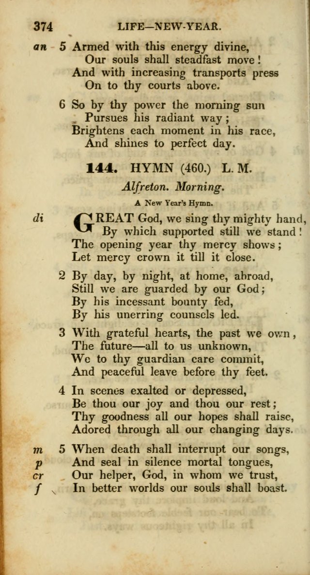 Psalms and Hymns, Adapted to Public Worship: and approved by the General Assembly of the Presbyterian Church in the United States of America: the latter being arranged according to subjects... page 374