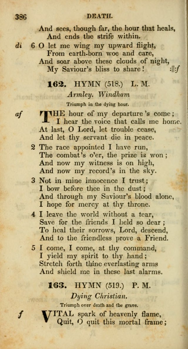 Psalms and Hymns, Adapted to Public Worship: and approved by the General Assembly of the Presbyterian Church in the United States of America: the latter being arranged according to subjects... page 386