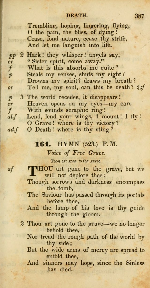 Psalms and Hymns, Adapted to Public Worship: and approved by the General Assembly of the Presbyterian Church in the United States of America: the latter being arranged according to subjects... page 387