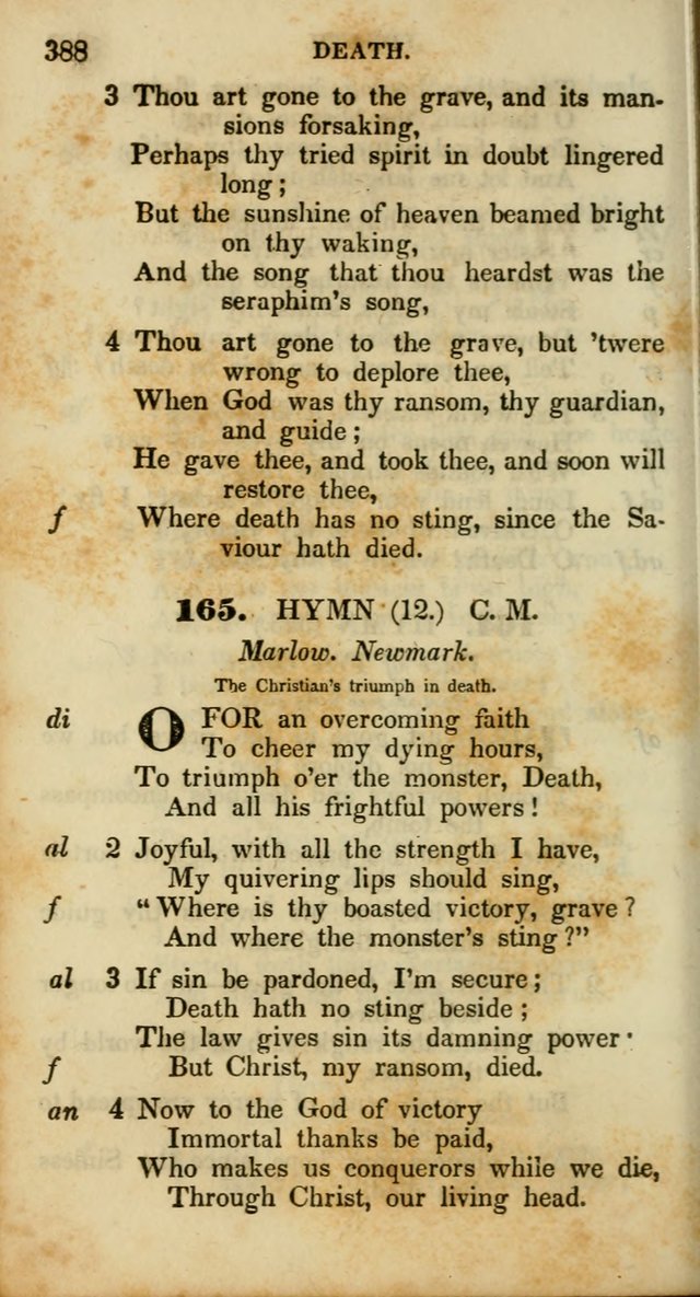 Psalms and Hymns, Adapted to Public Worship: and approved by the General Assembly of the Presbyterian Church in the United States of America: the latter being arranged according to subjects... page 388