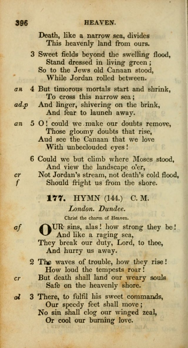 Psalms and Hymns, Adapted to Public Worship: and approved by the General Assembly of the Presbyterian Church in the United States of America: the latter being arranged according to subjects... page 396