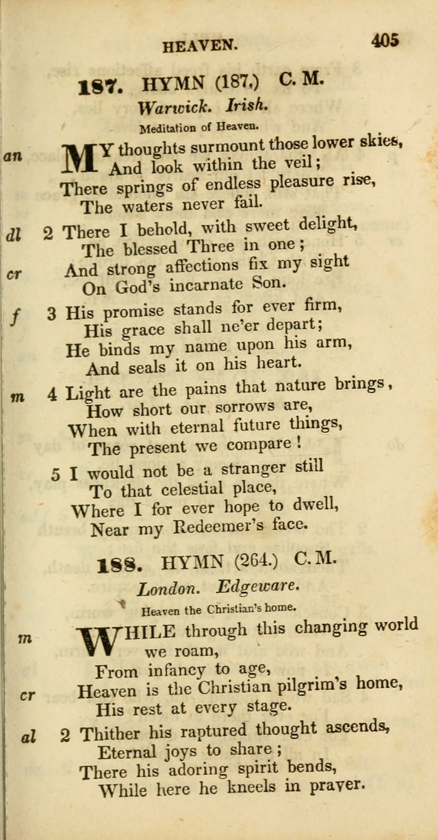 Psalms and Hymns, Adapted to Public Worship: and approved by the General Assembly of the Presbyterian Church in the United States of America: the latter being arranged according to subjects... page 405