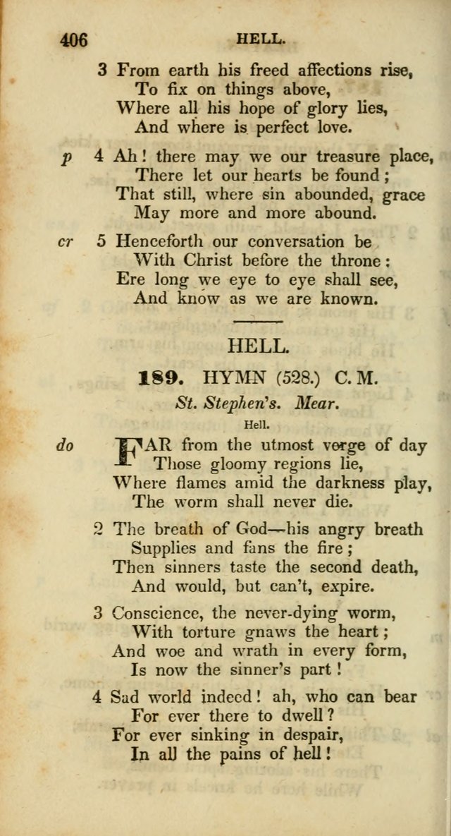 Psalms and Hymns, Adapted to Public Worship: and approved by the General Assembly of the Presbyterian Church in the United States of America: the latter being arranged according to subjects... page 406