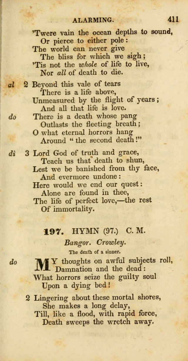 Psalms and Hymns, Adapted to Public Worship: and approved by the General Assembly of the Presbyterian Church in the United States of America: the latter being arranged according to subjects... page 411