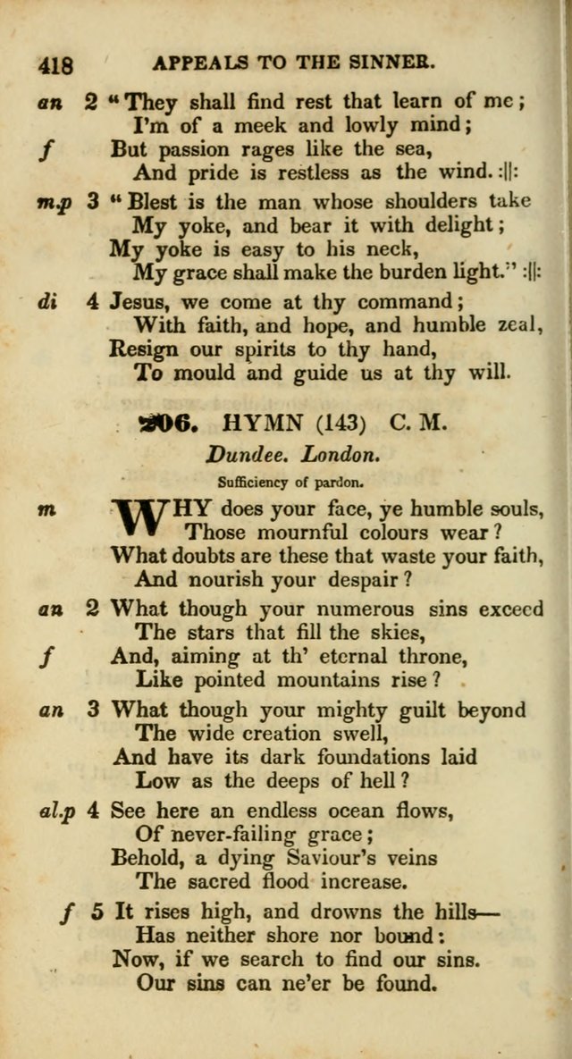 Psalms and Hymns, Adapted to Public Worship: and approved by the General Assembly of the Presbyterian Church in the United States of America: the latter being arranged according to subjects... page 418