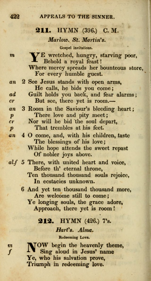 Psalms and Hymns, Adapted to Public Worship: and approved by the General Assembly of the Presbyterian Church in the United States of America: the latter being arranged according to subjects... page 422