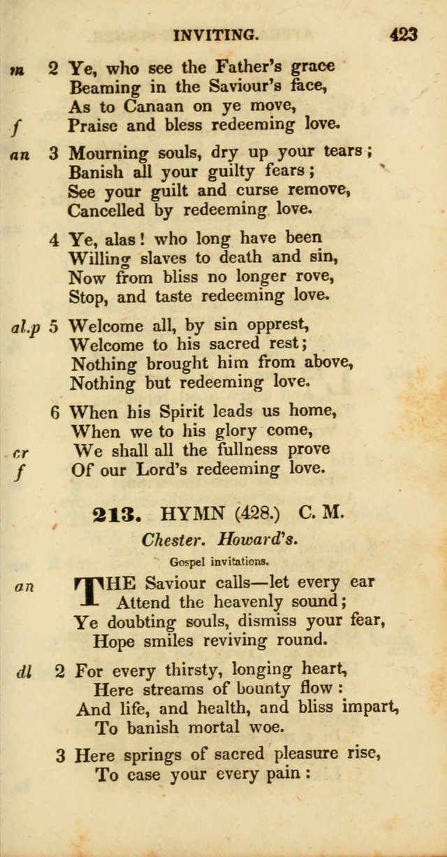 Psalms and Hymns, Adapted to Public Worship: and approved by the General Assembly of the Presbyterian Church in the United States of America: the latter being arranged according to subjects... page 423