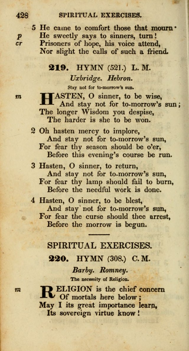 Psalms and Hymns, Adapted to Public Worship: and approved by the General Assembly of the Presbyterian Church in the United States of America: the latter being arranged according to subjects... page 428