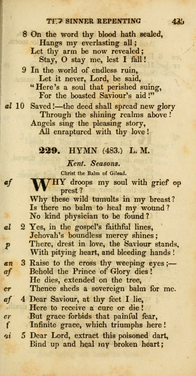 Psalms and Hymns, Adapted to Public Worship: and approved by the General Assembly of the Presbyterian Church in the United States of America: the latter being arranged according to subjects... page 435