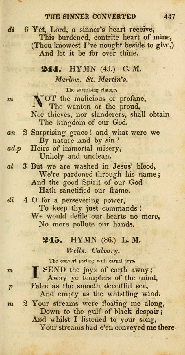 Psalms and Hymns, Adapted to Public Worship: and approved by the General Assembly of the Presbyterian Church in the United States of America: the latter being arranged according to subjects... page 449