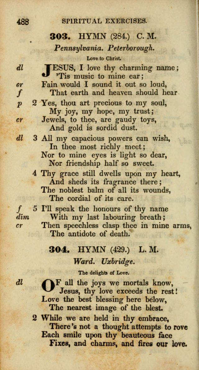 Psalms and Hymns, Adapted to Public Worship: and approved by the General Assembly of the Presbyterian Church in the United States of America: the latter being arranged according to subjects... page 490