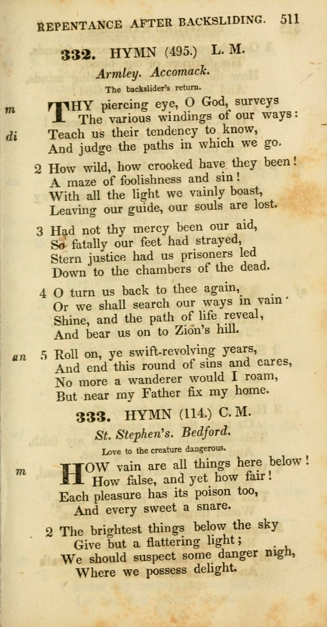 Psalms and Hymns, Adapted to Public Worship: and approved by the General Assembly of the Presbyterian Church in the United States of America: the latter being arranged according to subjects... page 513