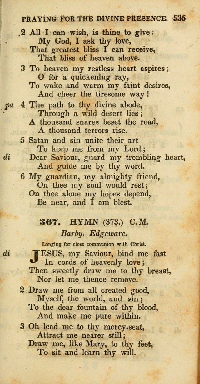 Psalms and Hymns, Adapted to Public Worship: and approved by the General Assembly of the Presbyterian Church in the United States of America: the latter being arranged according to subjects... page 537