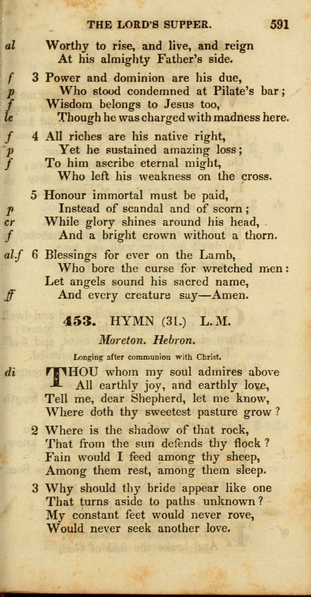 Psalms and Hymns, Adapted to Public Worship: and approved by the General Assembly of the Presbyterian Church in the United States of America: the latter being arranged according to subjects... page 593