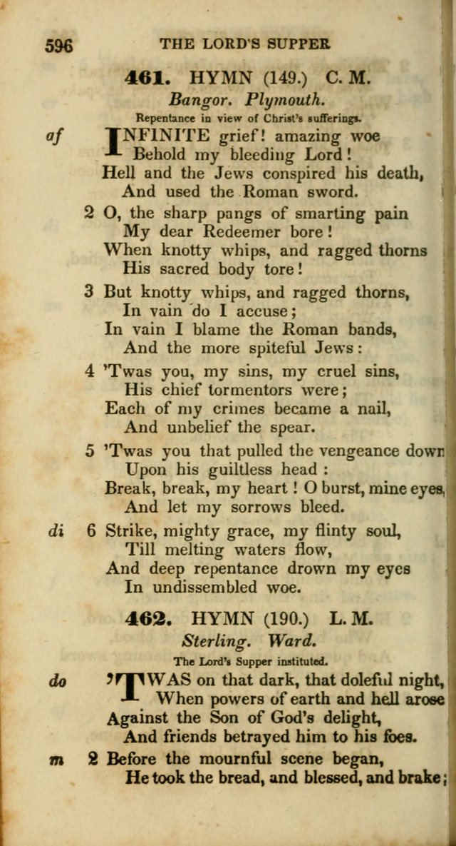 Psalms and Hymns, Adapted to Public Worship: and approved by the General Assembly of the Presbyterian Church in the United States of America: the latter being arranged according to subjects... page 598