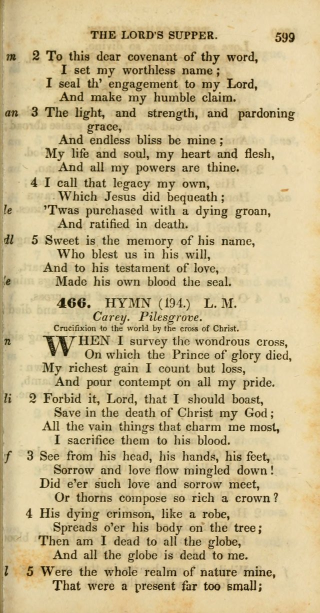 Psalms and Hymns, Adapted to Public Worship: and approved by the General Assembly of the Presbyterian Church in the United States of America: the latter being arranged according to subjects... page 601