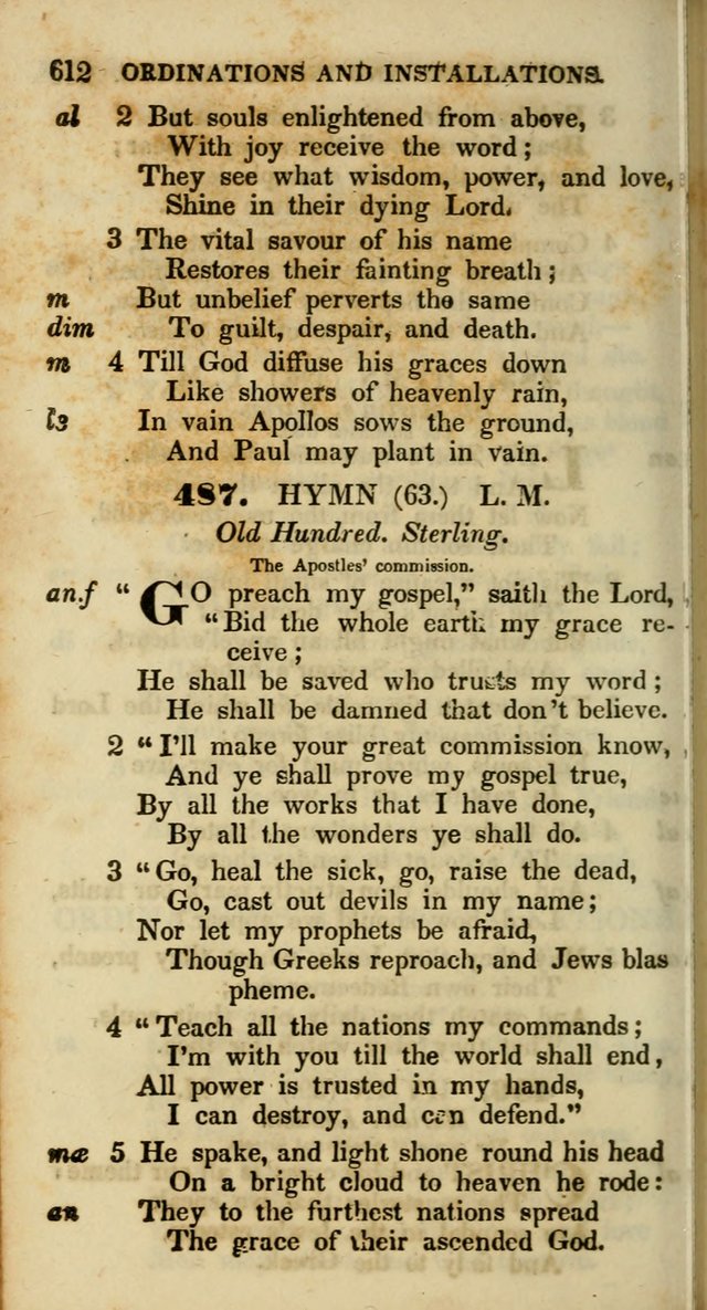 Psalms and Hymns, Adapted to Public Worship: and approved by the General Assembly of the Presbyterian Church in the United States of America: the latter being arranged according to subjects... page 614