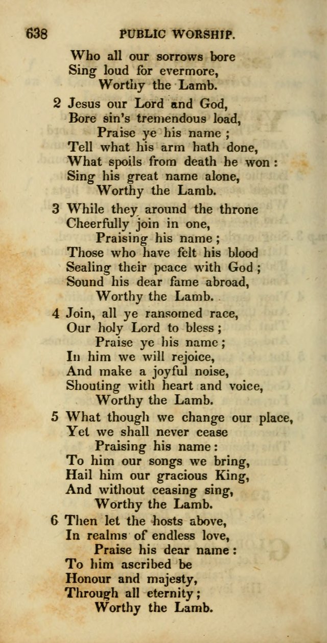 Psalms and Hymns, Adapted to Public Worship: and approved by the General Assembly of the Presbyterian Church in the United States of America: the latter being arranged according to subjects... page 640