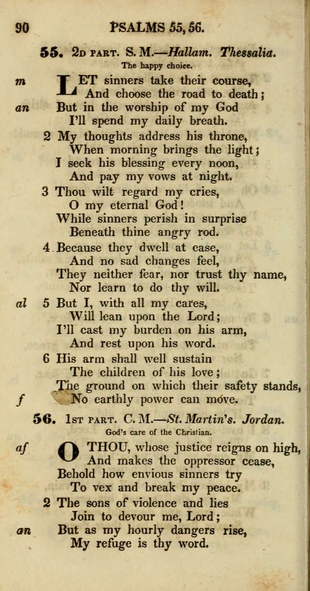 Psalms and Hymns, Adapted to Public Worship: and approved by the General Assembly of the Presbyterian Church in the United States of America: the latter being arranged according to subjects... page 90