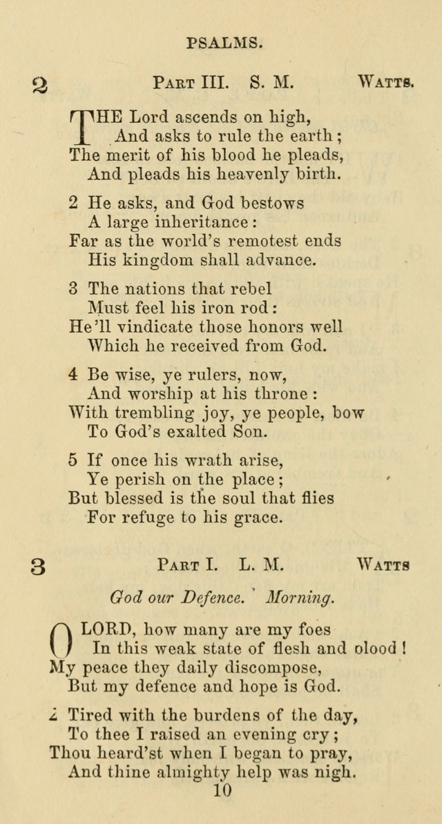 Psalms and Hymns: adapted to social, private and public worship in the Cumberland Presbyterian Chruch page 10