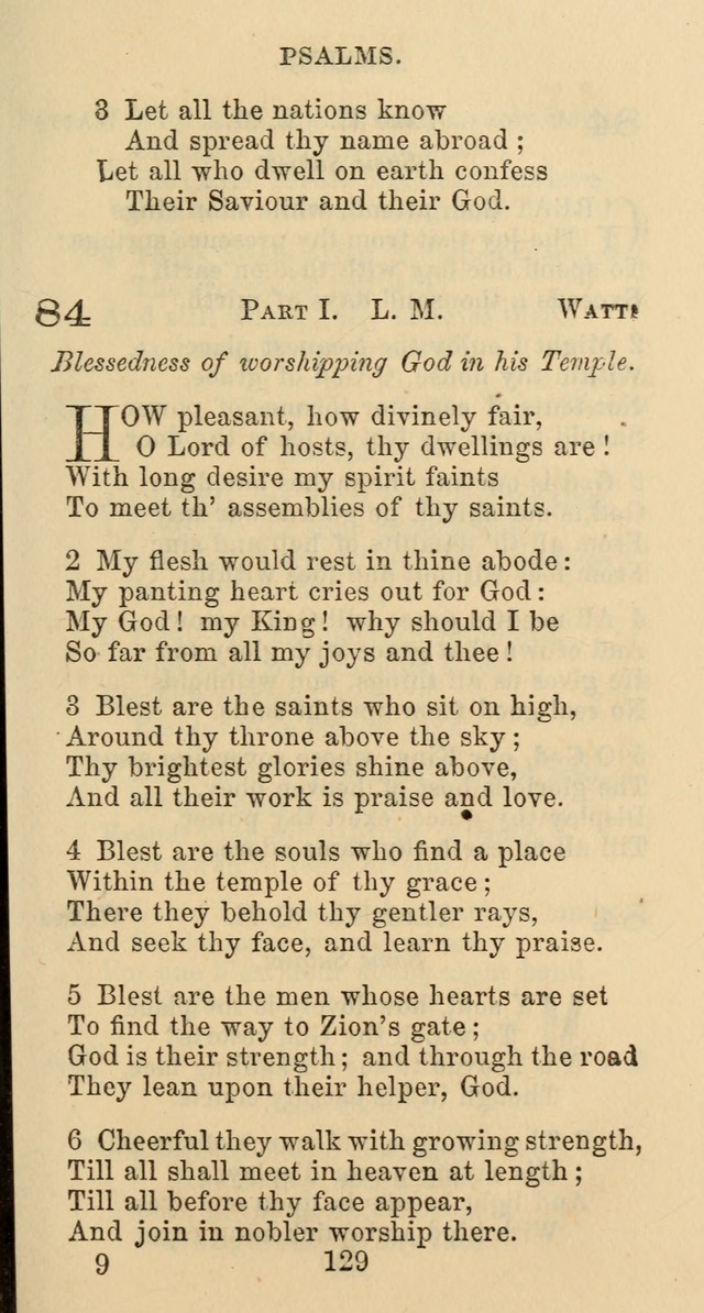 Psalms and Hymns: adapted to social, private and public worship in the Cumberland Presbyterian Chruch page 129