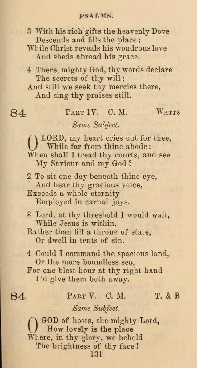 Psalms and Hymns: adapted to social, private and public worship in the Cumberland Presbyterian Chruch page 131