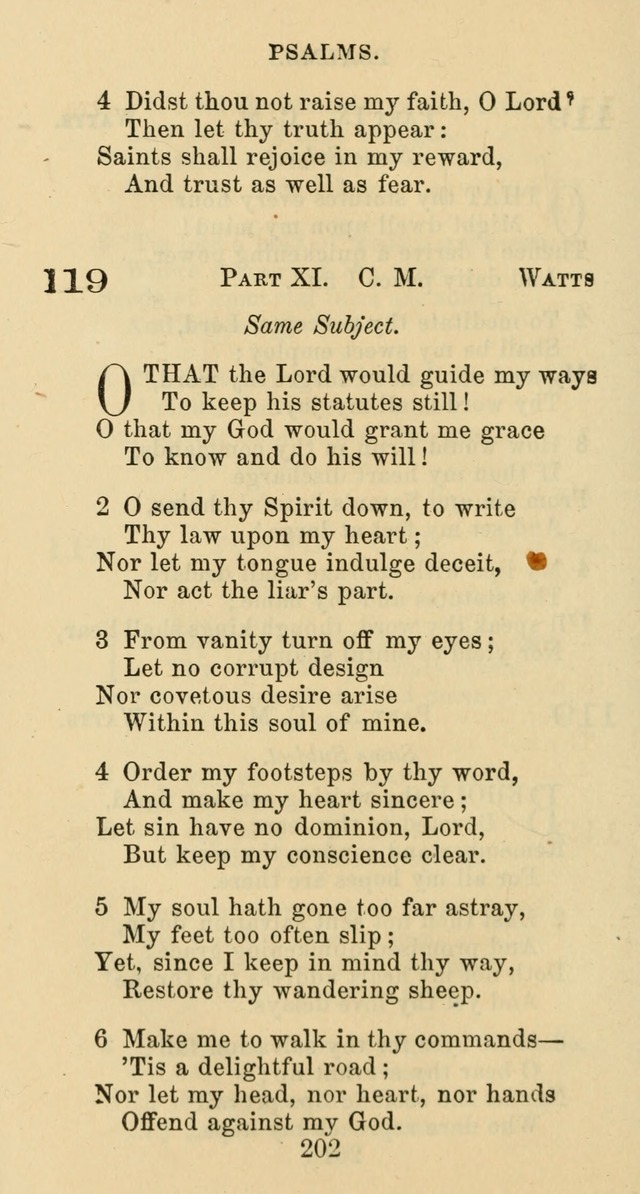 Psalms and Hymns: adapted to social, private and public worship in the Cumberland Presbyterian Chruch page 202