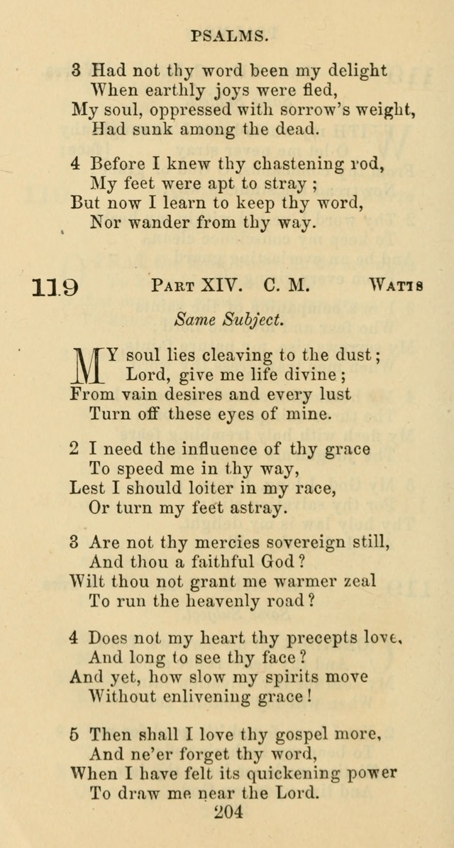 Psalms and Hymns: adapted to social, private and public worship in the Cumberland Presbyterian Chruch page 204