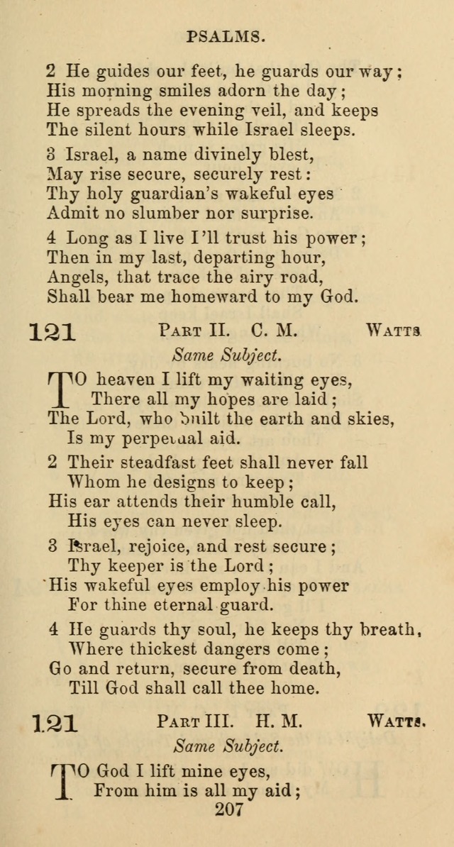 Psalms and Hymns: adapted to social, private and public worship in the Cumberland Presbyterian Chruch page 207