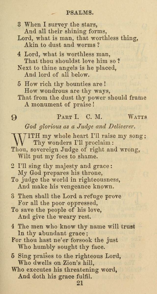 Psalms and Hymns: adapted to social, private and public worship in the Cumberland Presbyterian Chruch page 21