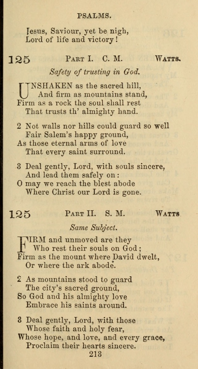 Psalms and Hymns: adapted to social, private and public worship in the Cumberland Presbyterian Chruch page 213