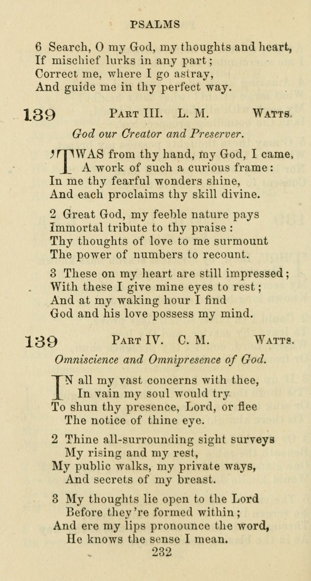 Psalms and Hymns: adapted to social, private and public worship in the Cumberland Presbyterian Chruch page 232