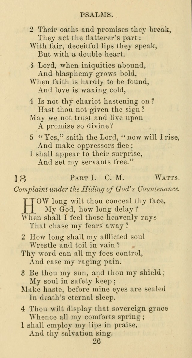 Psalms and Hymns: adapted to social, private and public worship in the Cumberland Presbyterian Chruch page 26