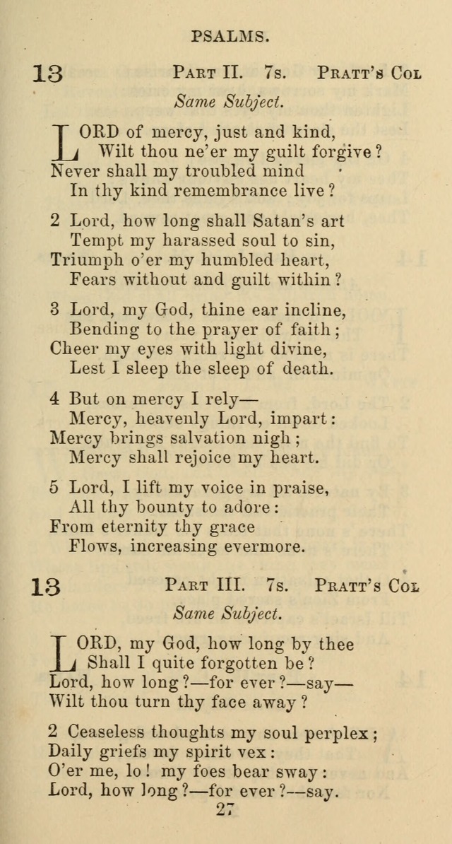 Psalms and Hymns: adapted to social, private and public worship in the Cumberland Presbyterian Chruch page 27